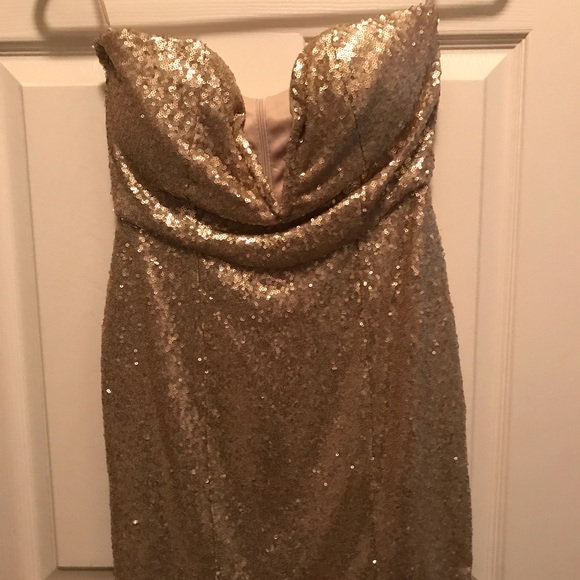 Toby gold dress - Picture 1 of 2